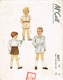 1940s Vintage McCall Sewing Pattern 6671 Cute Toddler Boys Suit Size 5 - Vintage4me2