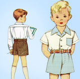 1940s Vintage McCall Sewing Pattern 6671 Cute Toddler Boys Suit Size 5 - Vintage4me2