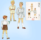 1940s Vintage McCall Sewing Pattern 6671 Cute Toddler Boys Suit Size 5 - Vintage4me2