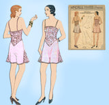 McCall 6718: 1930s Rare Misses Combination Lingerie 40 B Vintage Sewing Pattern