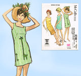 1960s Vintage McCalls Sewing Pattern 6740 Uncut Misses Easy Sun Dress Sz 34 36 B