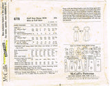 1960s Vintage McCalls Sewing Pattern 6778 Plus Size Keyhole Dress Size 41 Bust