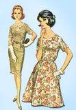 1960s Vintage McCalls Sewing Pattern 6778 Plus Size Keyhole Dress Size 41 Bust