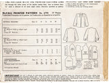 McCall's 6790: 1940s Stunning Misses Post WWII Coat 32B Vintage Sewing Pattern