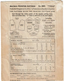 McCall 681: 1930s Sweet Baby Girls Apron Dress Vintage Sewing Pattern