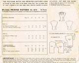 McCall 6818: 1940s Uncut Misses Double Keyhole Blouse 38 B Vintage Sewing Pattern