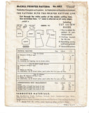 1930s Original Vintage McCall Sewing Pattern 682 Rare Smocked Infant Jacket Set