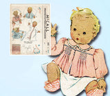 1930s Original Vintage McCall Sewing Pattern 682 Rare Smocked Infant Jacket Set