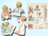 1930s Original Vintage McCall Sewing Pattern 682 Rare Smocked Infant Jacket Set