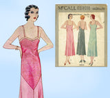 McCall 6820: 1930s Uncut Misses Bias Cut Slip Size 34 B Vintage Sewing Pattern