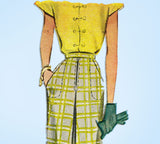 1940s Original Vintage McCall's Sewing Pattern 6821 Uncut Womens Day Skirt 28 W -Vintage4me2