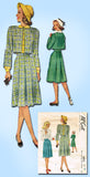 1940s Vintage McCall Sewing Pattern 6823 Little Girls Suit & Blouse Size 10 28B - Vintage4me2