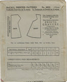 Fabric Requirements and Notions for McCall 6833