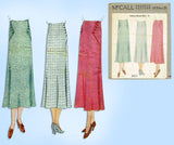 McCall 6833: 1930s Stylish Women's Skirt Size 26 Waist Vintage Sewing Pattern
