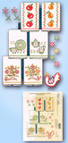 1960s Vintage McCall Embroidery Transfer 6836 Uncut Easy Crewel Tea Towel Set