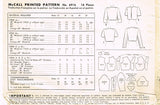 1940s Vintage McCall Sewing Pattern 6916 Uncut Misses Bolero Suit Size 12 30 B - Vintage4me2