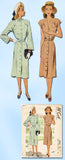 1940s Vintage McCall Sewing Pattern 6932 Misses Street Dress Size 12 32 Bust - Vintage4me2