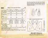 1960s Vintage McCalls Sewing Pattern 6944 Easy Uncut Misses Tent Dress Size 30 to 31 B