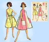 1960s Vintage McCalls Sewing Pattern 6944 Easy Uncut Misses Tent Dress Size 30 to 31 B