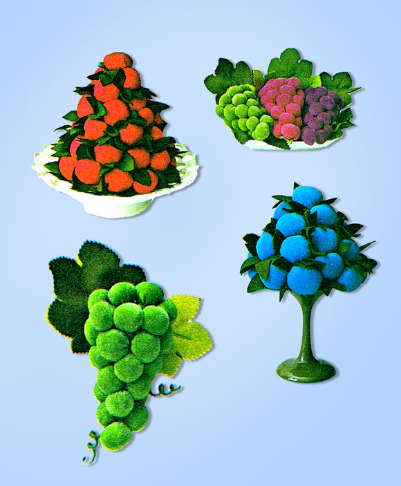 McCalls 6988: Darling Velveteen Fruit Table Decorations or Pincushions Uncut