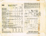 1960s Vintage McCalls Sewing Pattern 6993 12 14 15 In Baby Pebbles Doll Clothes