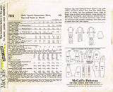 1960s Vintage McCalls Sewing Pattern 7014 Uncut Toddler Girls Play Clothes Sz 6