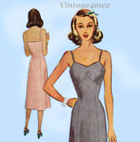 McCall 7034: 1940s Misses Princess Slip w Bra Top Sz 36 B Vintage Sewing Pattern