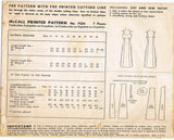 McCall 7034: 1940s Misses Princess Slip w Bra Top Sz 36 B Vintage Sewing Pattern