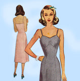 McCall 7034: 1940s Misses Princess Slip w Bra Top Sz 36 B Vintage Sewing Pattern