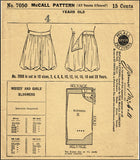 1910s Original Vintage McCall Pattern 7050 Toddler Girls Bloomers or Drawers Sz4