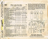 1960s Original Vintage McCall Sewing Pattern 7057 Uncut Misses Evening Dress 36B