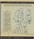 McCall 7063: 1930s Rare Misses Evening Wrap Size 36 Bust Vintage Sewing Pattern