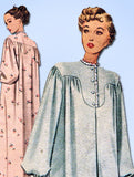1940s Vintage McCall Sewing Pattern 7095 Uncut Misses Nightgown Size 30 32 Bust
