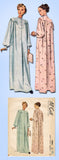 1940s Vintage McCall Sewing Pattern 7095 Uncut Misses Nightgown Size 30 32 Bust