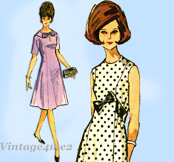 1960s Vintage McCalls Sewing Pattern 7124 Uncut Misses Easy Dress Sz 36 B1960s Vintage McCalls Sewing Pattern 7124 Uncut Misses Easy Dress Sz 36 B