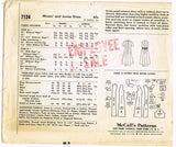 1960s Vintage McCalls Sewing Pattern 7124 Uncut Misses Easy Dress Sz 36 B
