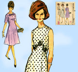 1960s Vintage McCalls Sewing Pattern 7124 Uncut Misses Easy Dress Sz 36 B