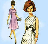 1960s Vintage McCalls Sewing Pattern 7124 Uncut Misses Easy Dress Sz 36 B