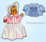1930s Original Vintage McCall Pattern 713 Rare 13 Inch Dy-Dee Baby Doll Clothes