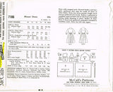 1960s Vintage McCalls Sewing Pattern 7186 Easy Misses Dress Sz 34 Bust