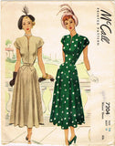McCall Pattern 7204: Uncut Misses Afternoon Dress Sz 32 B Vintage Sewing Pattern - Vintage4me2