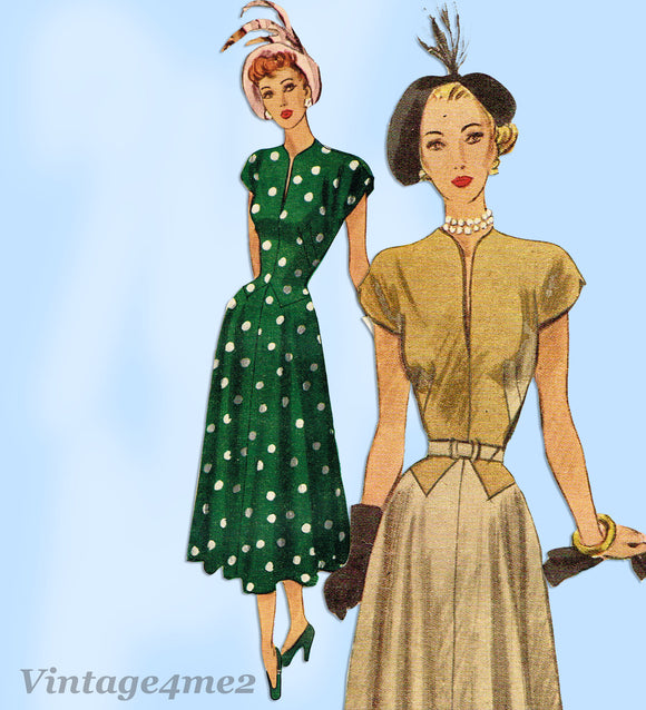 McCall Pattern 7204: Uncut Misses Afternoon Dress Sz 32 B Vintage Sewing Pattern - Vintage4me2