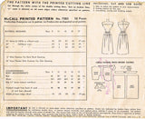 McCall 7283: 1940s Lovely Misses Peplum Dress Sz 33 B Vintage Sewing Pattern