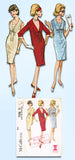 1960s Original Vintage McCalls Pattern 7316 Misses Shift Dress Size 32 Bust