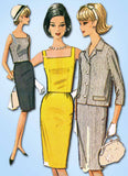 1960s Vintage McCalls Sewing Pattern 7330 Misses Suit Separates Size 30.5-31.5 B