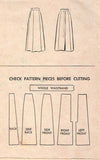 1940s Vintage McCall Sewing Pattern 7360 Classic Misses Day Skirt Size 26 Waist