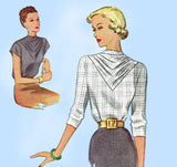 McCall 7365: 1940s Stunning Misses Blouse Size 32 Bust Vintage Sewing Pattern