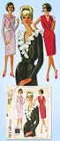 1960s Vintage McCalls Sewing Pattern 7373 Uncut Misses Ruffled Dress Size 31-32B - Vintage4me2