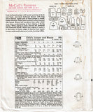 1960s Vintage McCalls Sewing Pattern 7422 Helen Lee Girls Jumper Dress Size 6