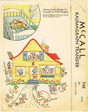 1940s Vintage McCalls Embroidery Transfer 748 Uncut Disneyland Baby Crib Quilt